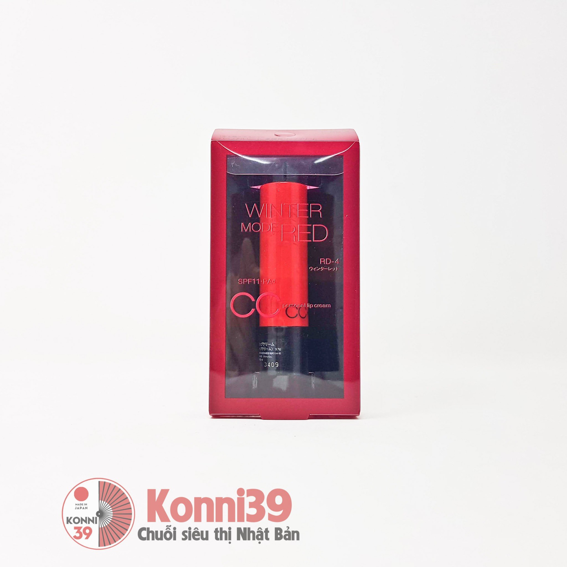 Son môi CC Kate Spring Mode Red có màu chống nắng SPF11PA+ 3.7g - màu RD-4