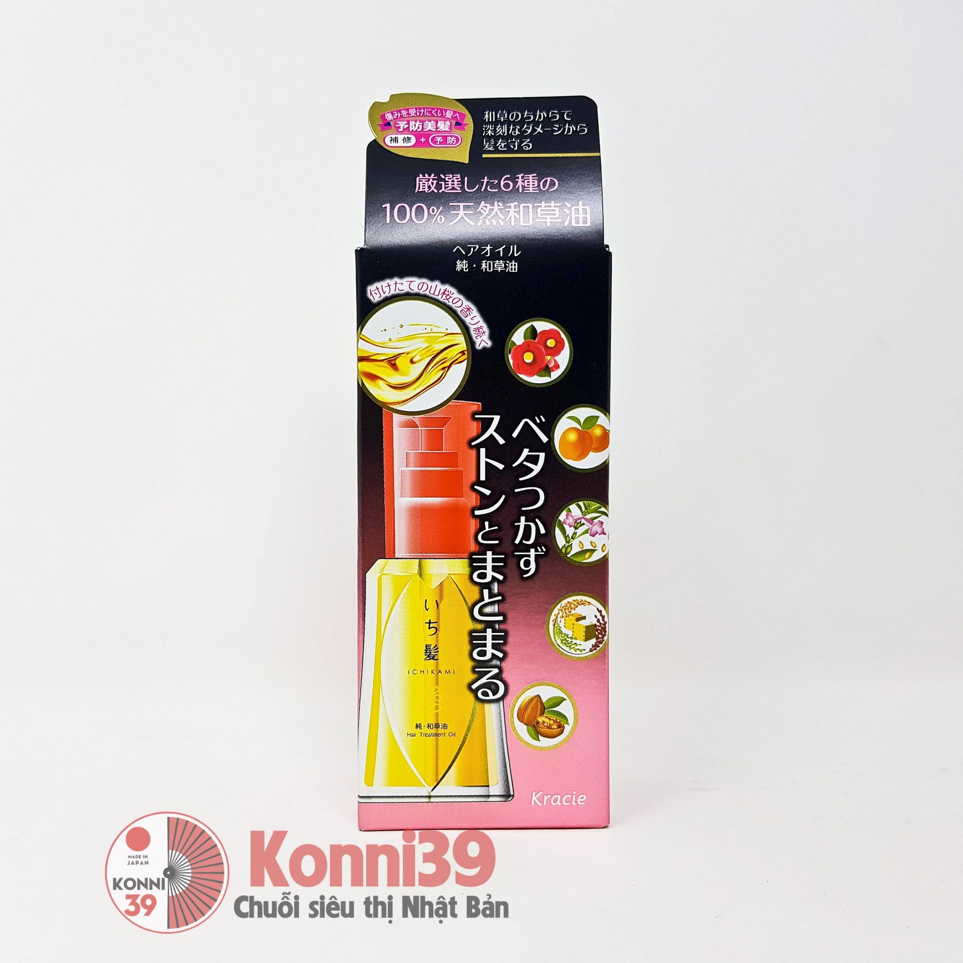 Dầu dưỡng tóc Kracie ICHIKAMI Waso 40ml 