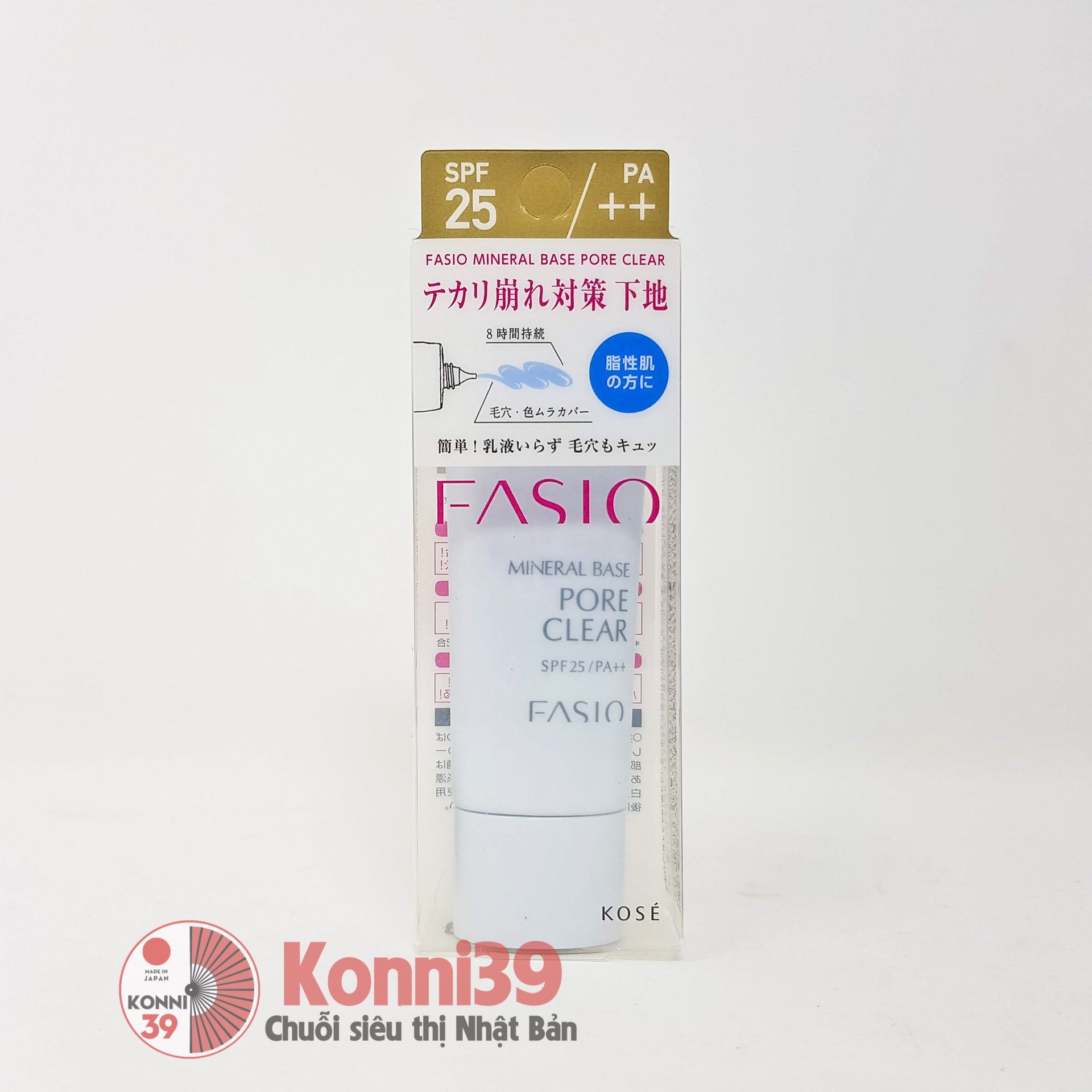 Kem lót Kose Fasio Pore Clear SPF25/PA++ 25g