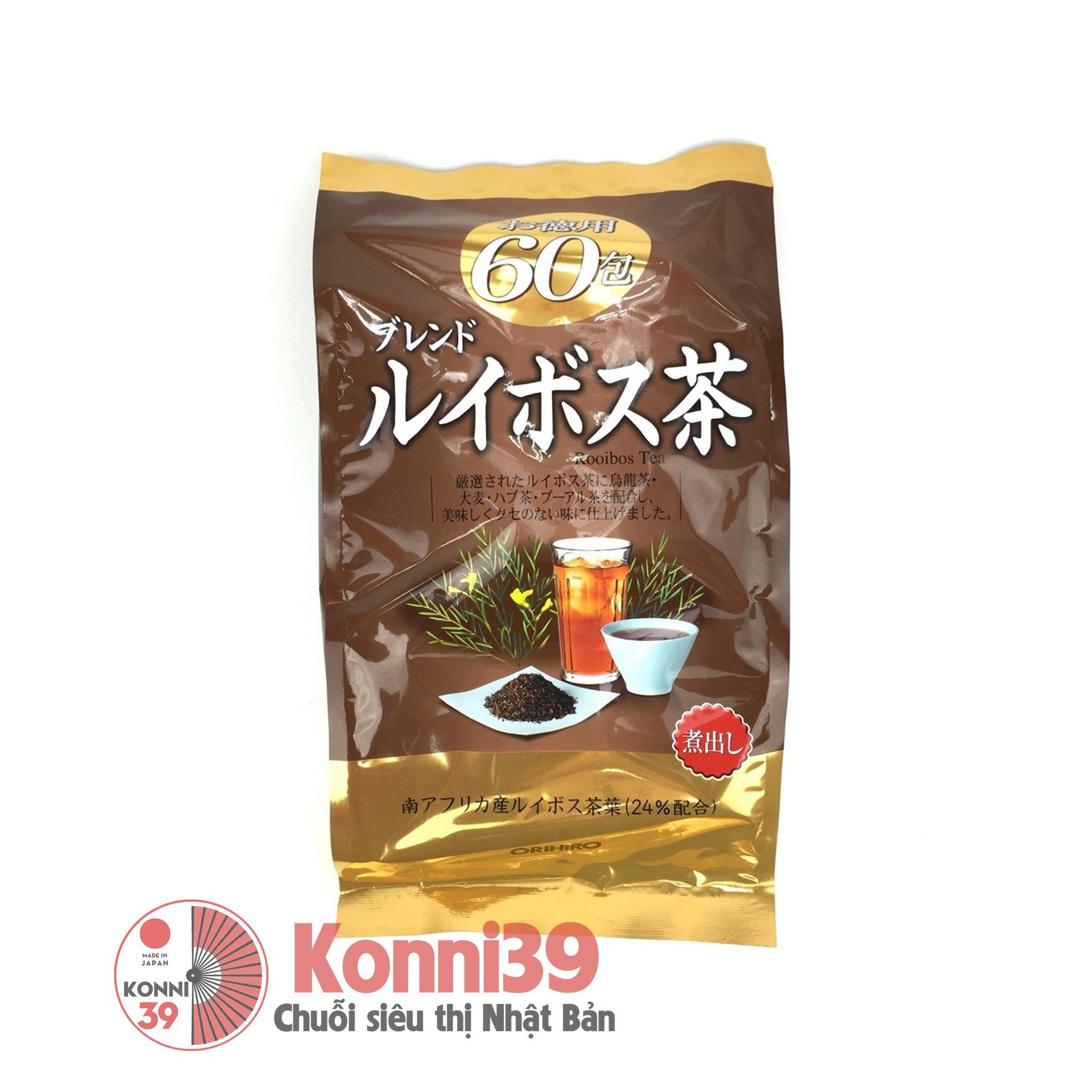 Hồng trà nam phi Orihiro Rooibos 60 gói