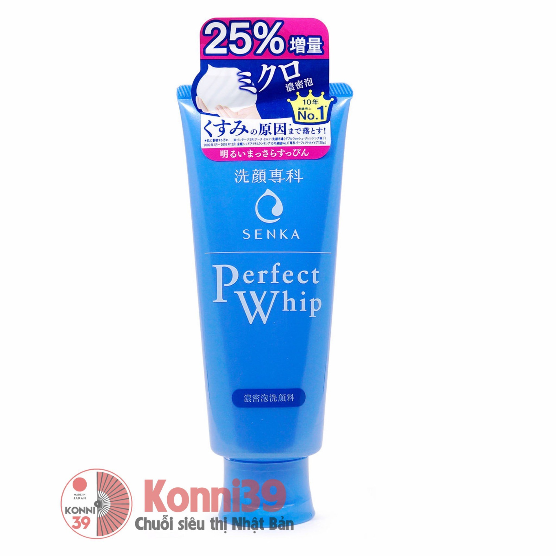 Sữa rửa mặt Senka Perfect Whip 150g (tăng 25%)