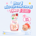Dầu gội tạo bọt hương dịu nhẹ Cow Baby Shampoo (Chai vòi 350ml)
