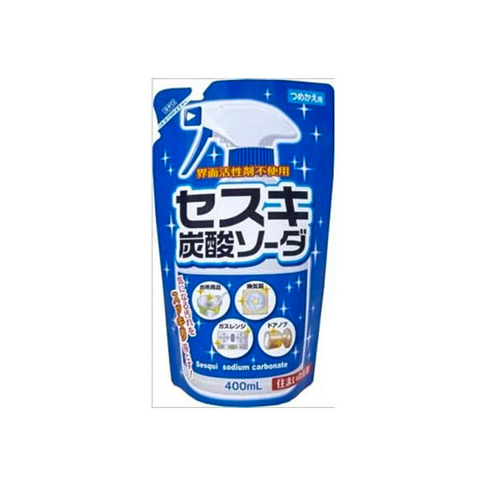 Xịt tẩy rửa nhà bếp Baking soda rocket 400ml túi refill