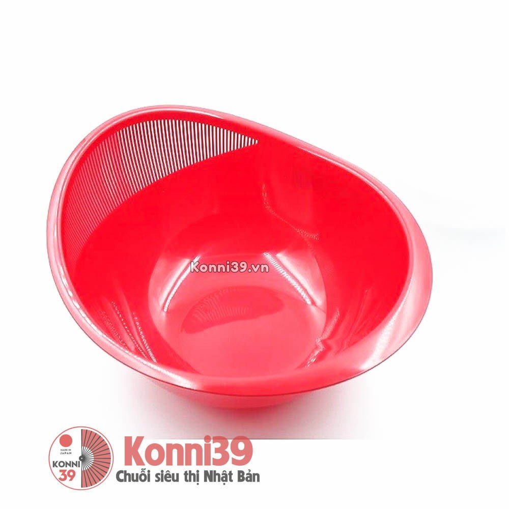 Chậu nhựa có lưới thoát nước màu đỏ