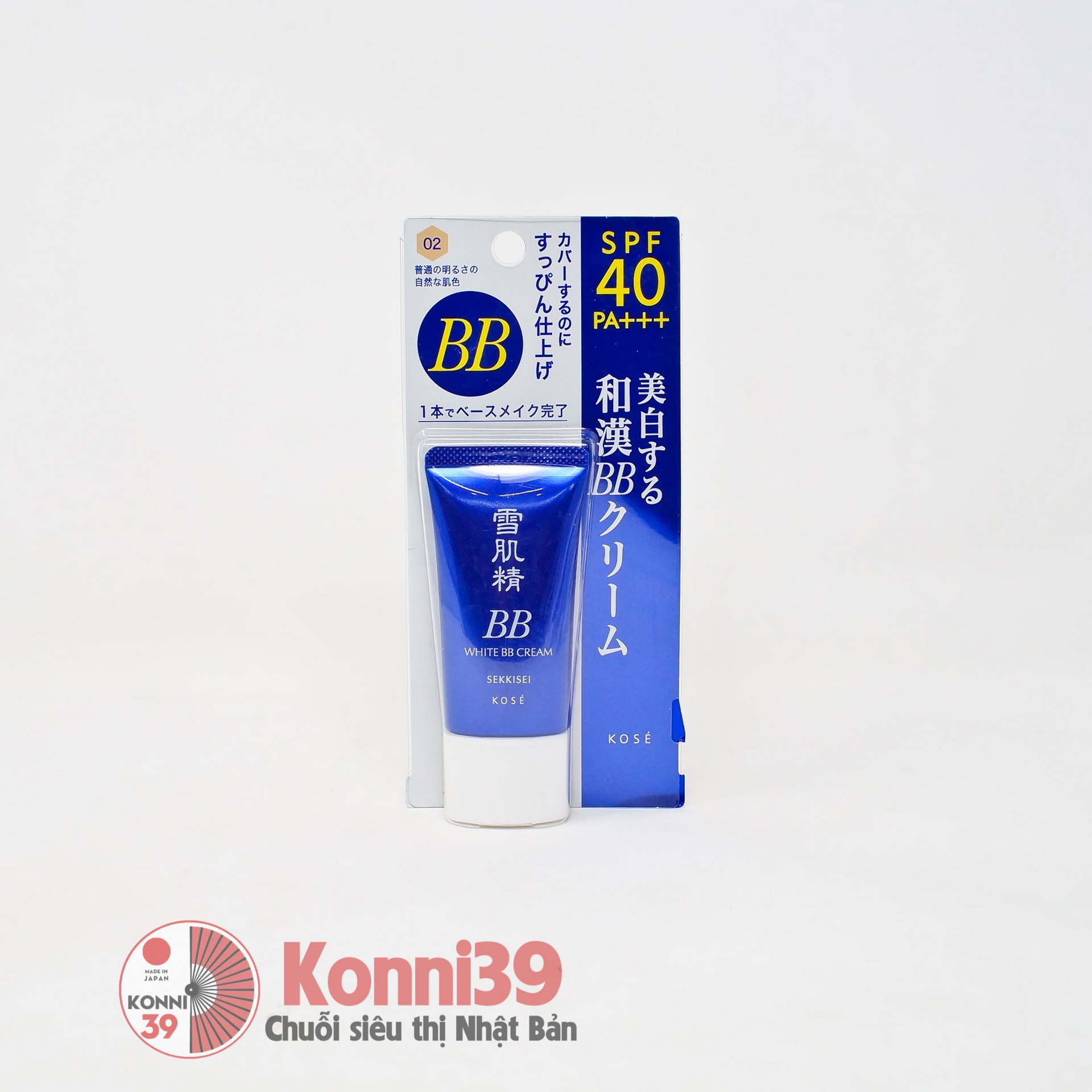 Kem nền BB Cream Kose Sekkisei White SPF40 PA+++ 30g (4 màu)