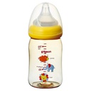 Bình sữa Pigeon cổ rộng 160ml phiên bản hoạt hình (nhiều loại) - bình nhựa