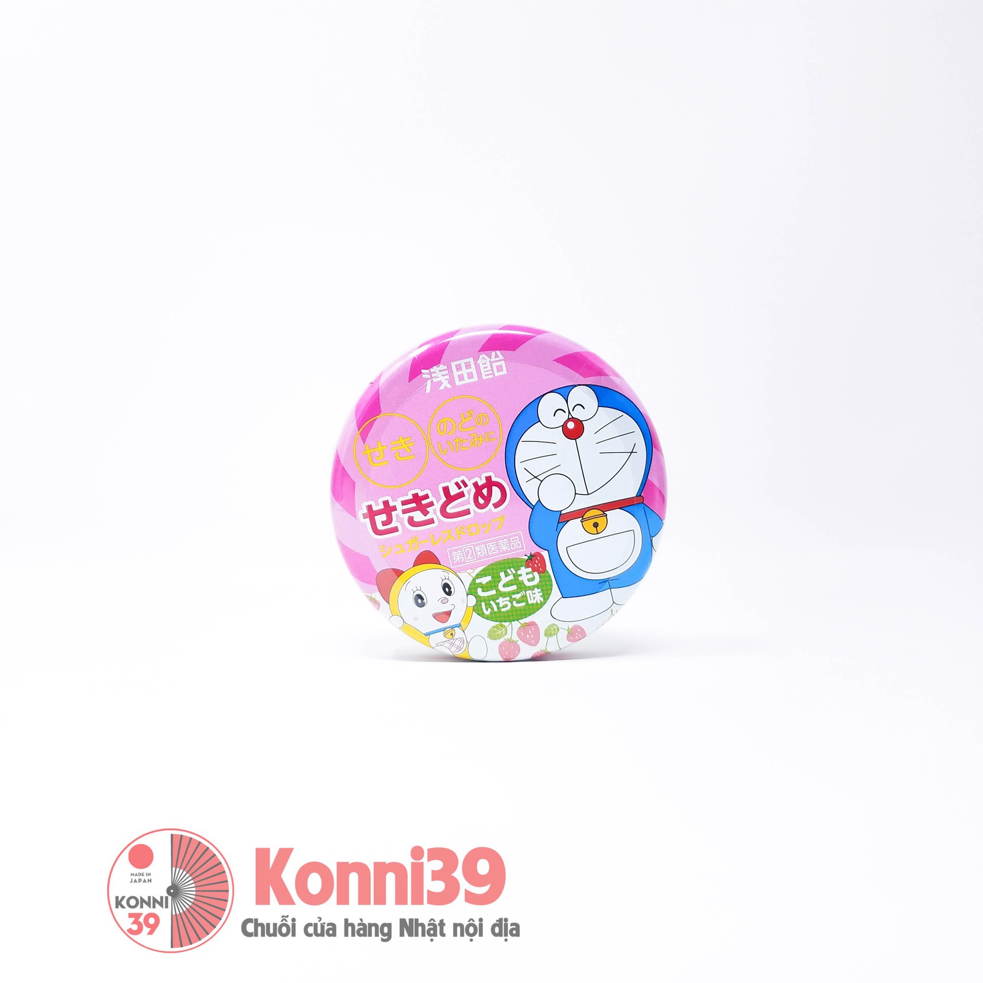 Kẹo ngậm giảm ho và viêm họng Kids Asada Doraemon 30 viên (2 vị)