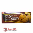 Bánh quy Bourbon Choco Cookies Chips 9 miếng