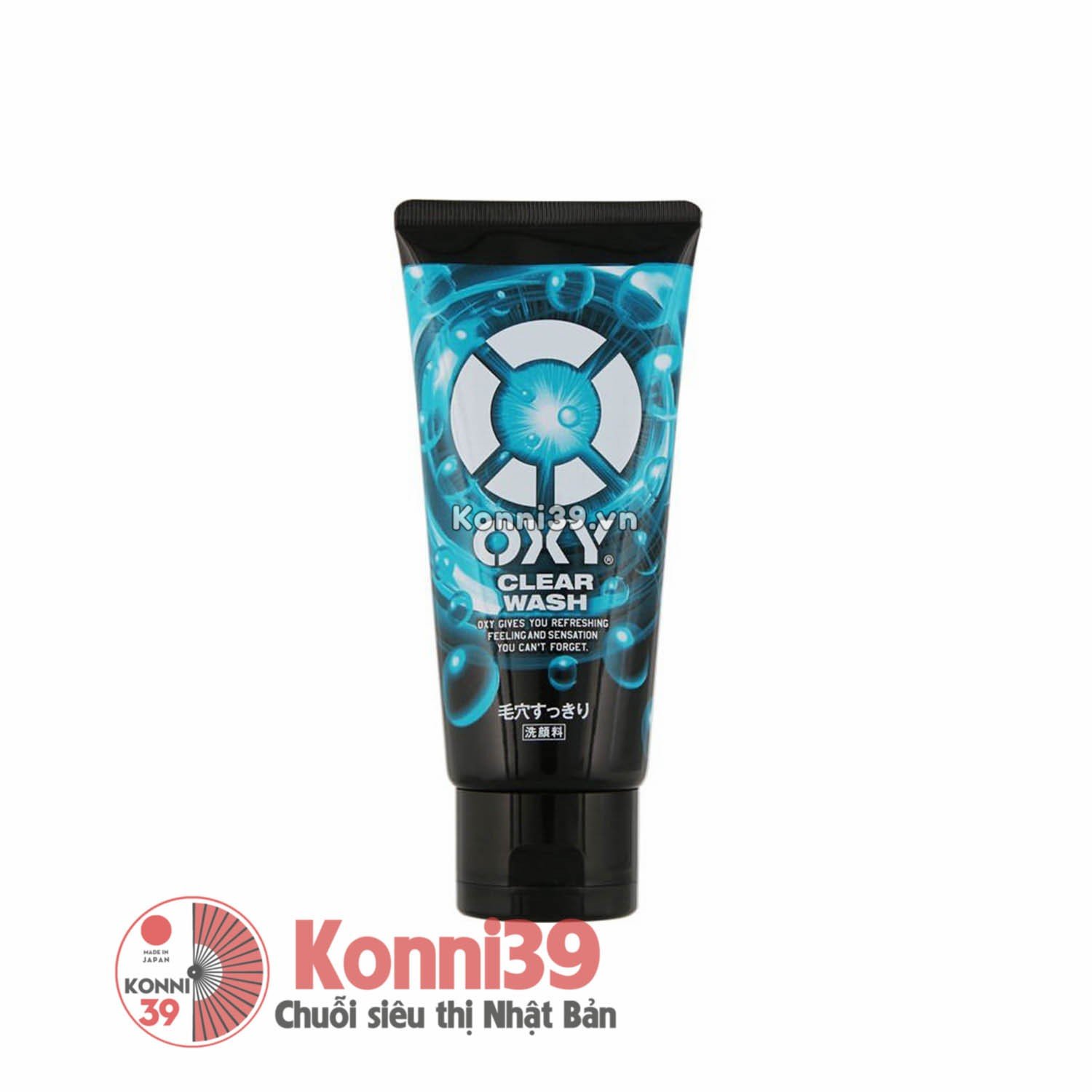 Sữa rửa mặt Rohto Oxy Clear Wash cho nam ( màu xanh )