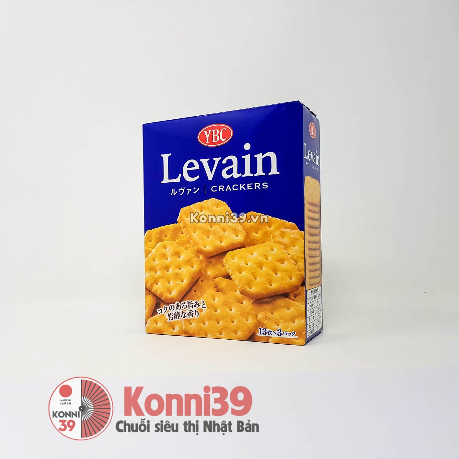 Bánh quy YBC Levain crackers 13 chiếc x 3 gói