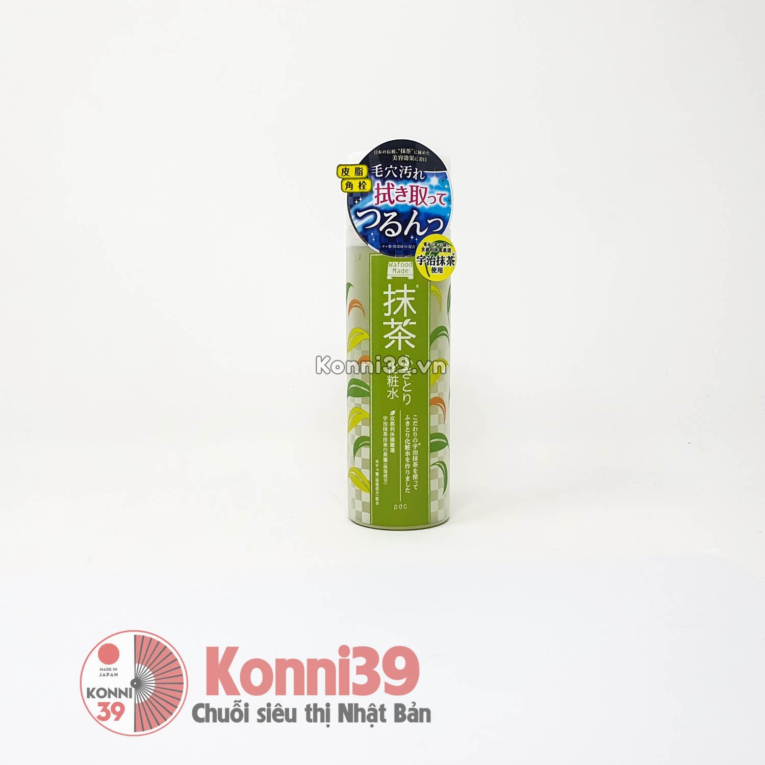 Nước hoa hồng PDC Wafood Made Uji Matcha chiết xuất trà xanh kháng khuẩn 190ml 