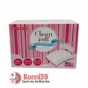 Bông tẩy trang Clean Puff Nhật Bản 80 miếng