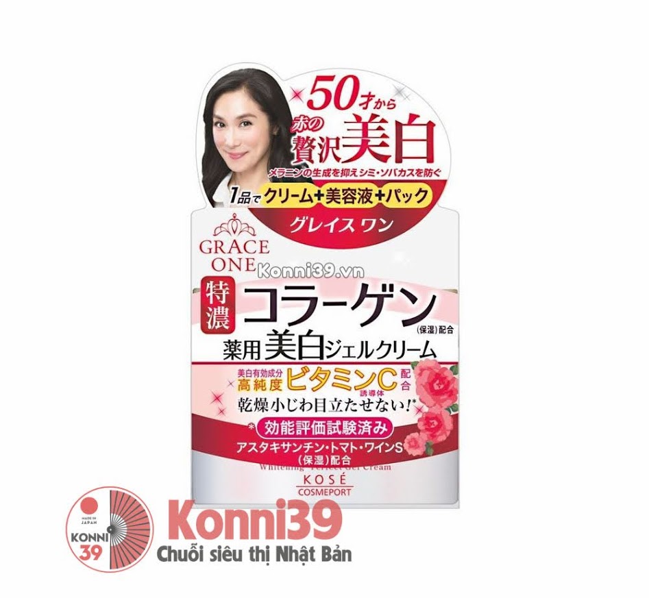 Kem dưỡng ẩm Kose Grace One Whitening trắng da chống lão hóa cho phụ nữ U50 100g