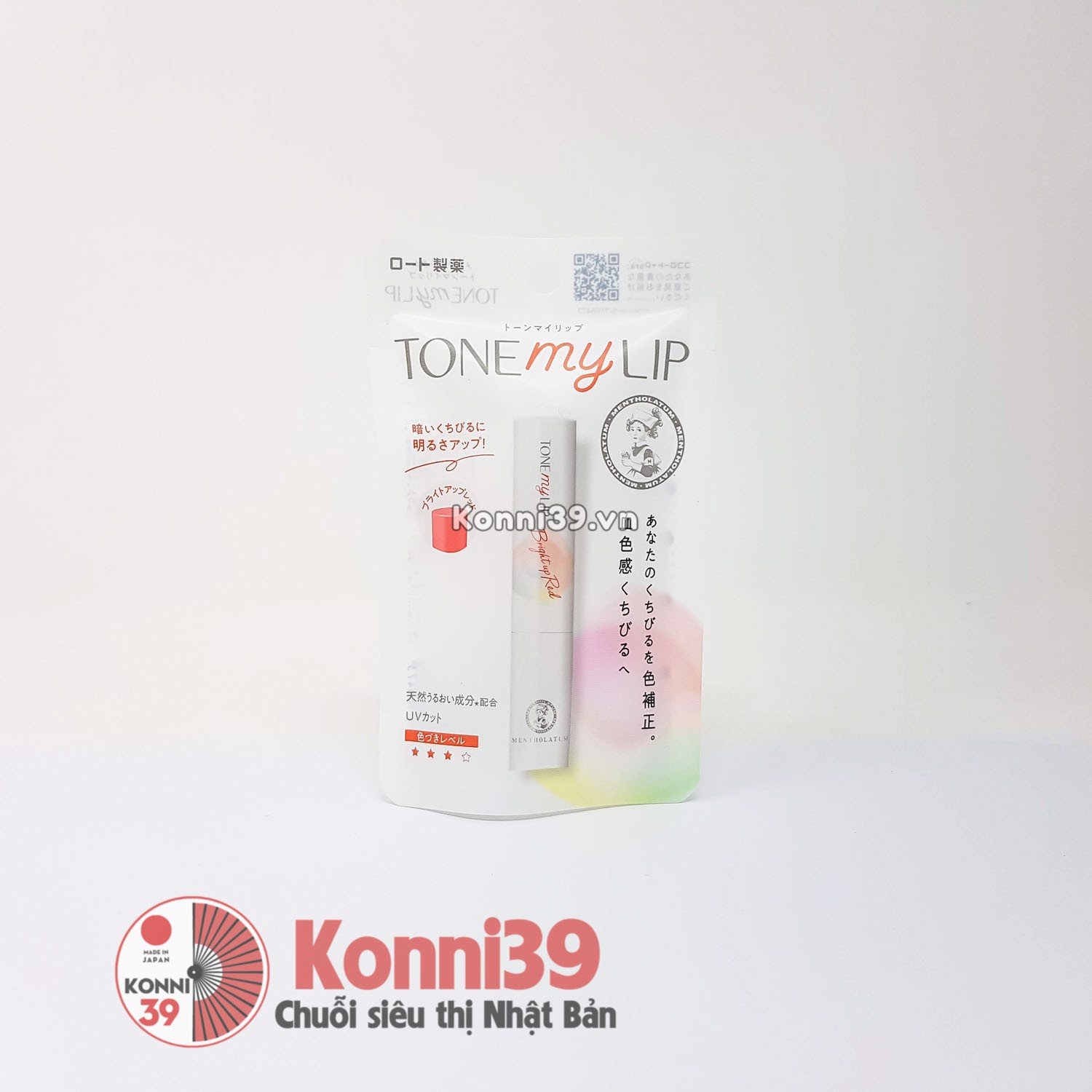 Son dưỡng môi Mentholatum Tone my Lip UV cut 2.4g