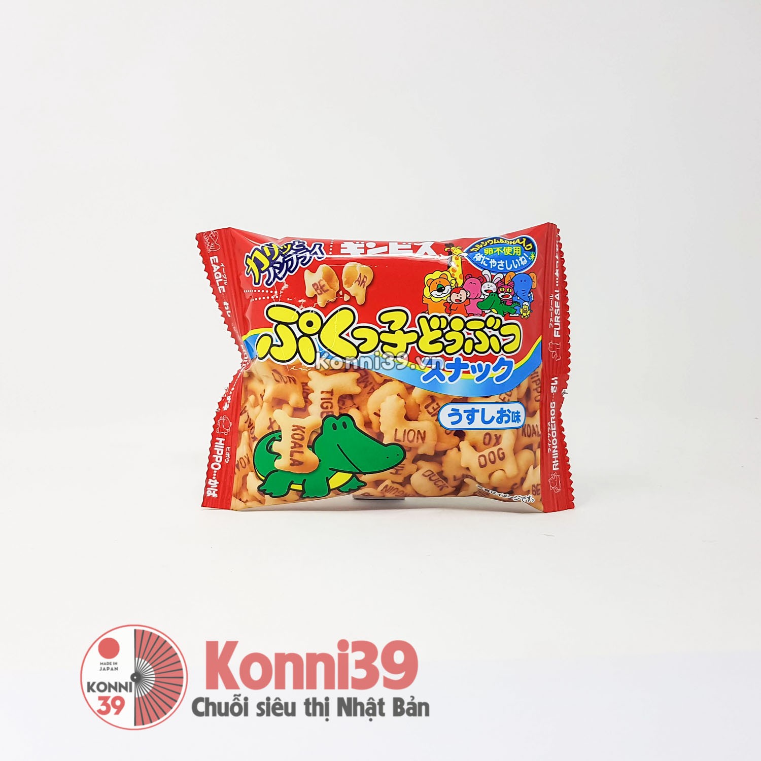 Bánh ăn dặm Ginbis hình thú bổ sung DHA 18g