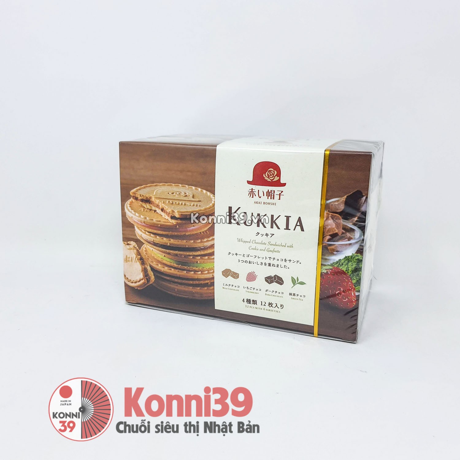 Bánh quy ngọt Akai Boshi Kukkia 156g