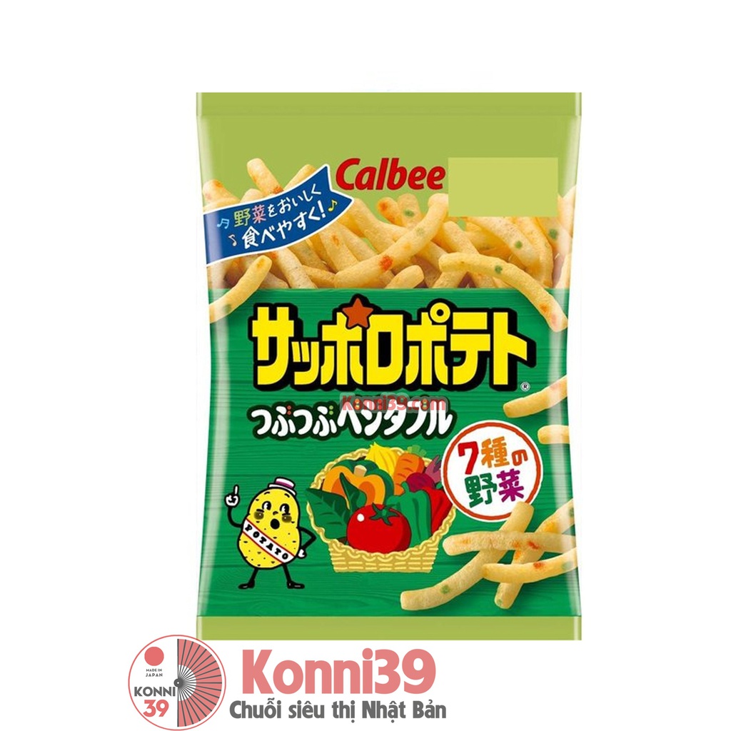 Snack khoa tây que Calbee tổng hợp vị rau củ 24g - Chuỗi siêu thị Nhật Bản  nội địa - Made in Japan Konni39 tại Việt Nam